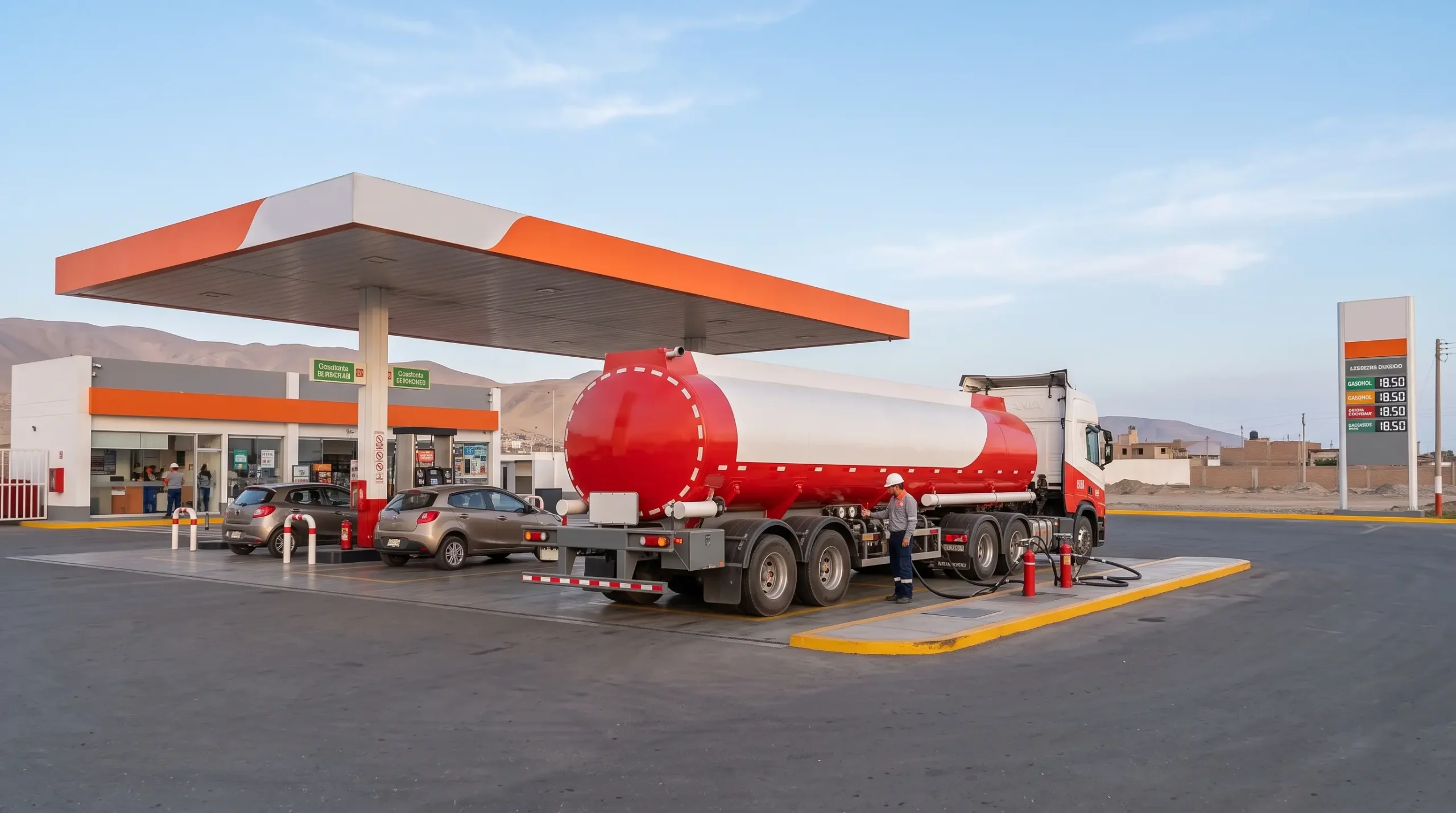 Servicio de transporte y distribución de combustibles